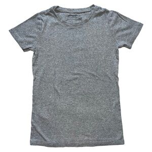 Eddie Bauer Basic Gray Cotton Tee Shirt